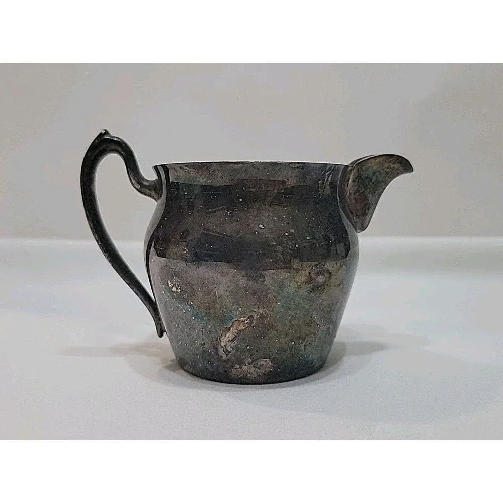 Vintage Gotham Silver on Copper Paul Revere Style Colonial Creamer Pitcher 1920s